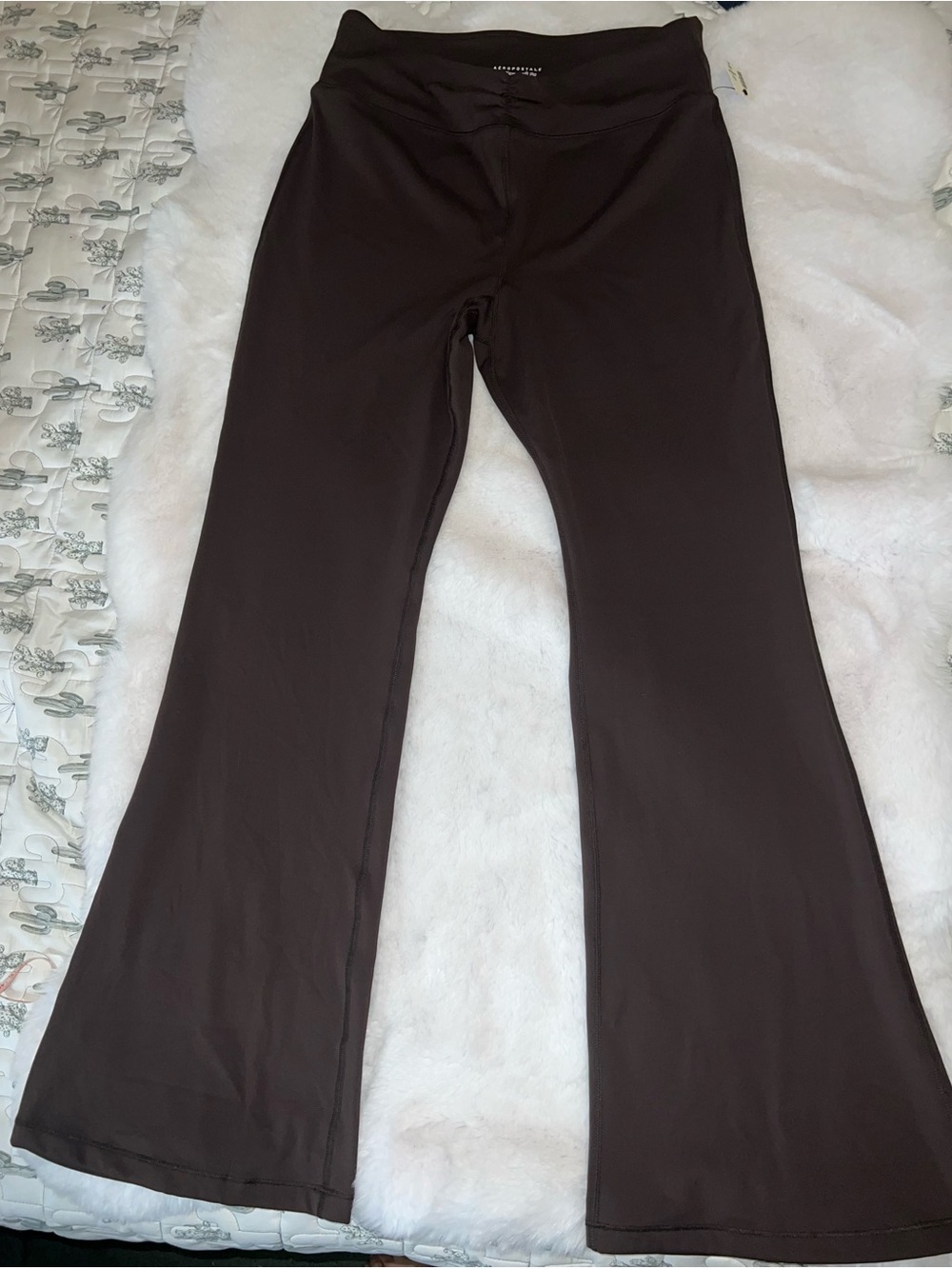 Aeropostale Dark Brown Boot-Cut Flare Pants